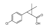 (1S,3R)-3-(4-chlorophenyl)-2,2-dimethylcyclopropane-1-carboxylic acid结构式