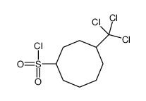 4-(trichloromethyl)cyclooctane-1-sulfonyl chloride Structure