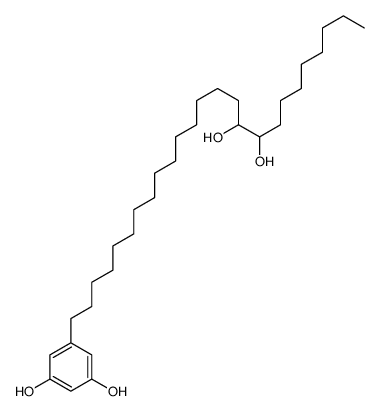 5-(16,17-dihydroxypentacosyl)benzene-1,3-diol结构式