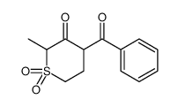 4-benzoyl-2-methyl-1,1-dioxothian-3-one Structure
