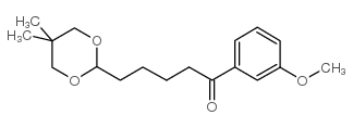 5-(5,5-DIMETHYL-1,3-DIOXAN-2-YL)-3'-METHOXYVALEROPHENONE Structure