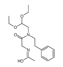 2-acetamido-N-(2,2-diethoxyethyl)-N-(2-phenylethyl)acetamide结构式