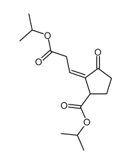 isopropyl 2-(3-isopropoxy-3-oxopropylidene)-3-oxocyclopentane-1-carboxylate结构式