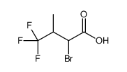 2-Bromo-4,4,4-trifluoro-3-methylbutanoic acid结构式