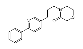 4-[3-(6-phenylpyridin-3-yl)propyl]thiomorpholin-3-one结构式