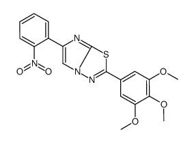 6-(2-nitrophenyl)-2-(3,4,5-trimethoxyphenyl)imidazo[2,1-b][1,3,4]thiadiazole结构式