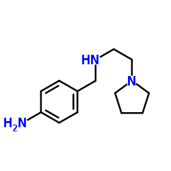 4-({[2-(1-Pyrrolidinyl)ethyl]amino}methyl)aniline Structure