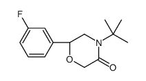 (6S)-4-tert-butyl-6-(3-fluorophenyl)morpholin-3-one Structure