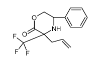 (3S,5R)-5-phenyl-3-prop-2-enyl-3-(trifluoromethyl)morpholin-2-one Structure