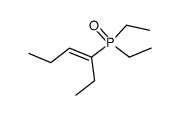 (E)-3-(Diethyl-phosphinoyl)-hex-3-ene结构式