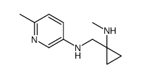 6-methyl-N-[[1-(methylamino)cyclopropyl]methyl]pyridin-3-amine结构式