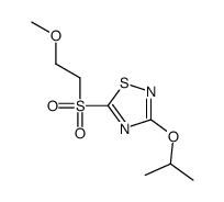 5-(2-methoxyethylsulfonyl)-3-propan-2-yloxy-1,2,4-thiadiazole结构式