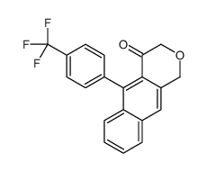 5-[4-(trifluoromethyl)phenyl]-1H-benzo[g]isochromen-4-one结构式