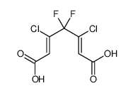 3,5-dichloro-4,4-difluorohepta-2,5-dienedioic acid Structure