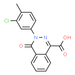 3-(3-chloro-4-methylphenyl)-4-oxo-3,4-dihydrophthalazine-1-carboxylic acid Structure
