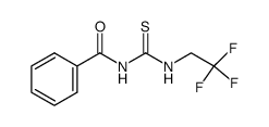 1-benzoyl-3-(2,2,2-trifluoroethyl)-thiourea结构式