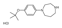 1-[4-[(2-methylpropan-2-yl)oxy]phenyl]-1,4-diazepane,hydrochloride结构式