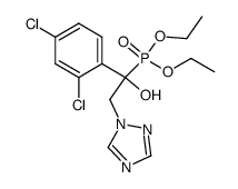 diethyl-1-(2,4-dichlorophenyl)-1-hydroxy-2-(1,2,4-triazol-1-yl)-ethylphosphonate结构式