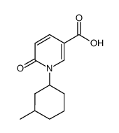 1-(3-methylcyclohexyl)-6-oxo-1,6-dihydropyridine-3-carboxylic acid Structure