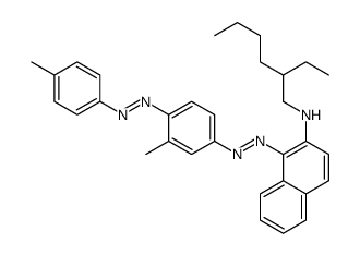 N-(2-ethylhexyl)-1-[[3-methyl-4-[(4-methylphenyl)azo]phenyl]azo]naphthalen-2-amine Structure