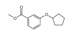 Benzoic acid, 3-(cyclopentyloxy)-, methyl ester Structure