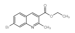 7-溴-2-甲基喹啉-3-羧酸乙酯结构式
