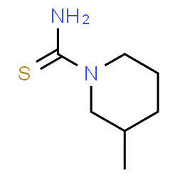 3-甲基哌啶-1-碳硫酰胺结构式