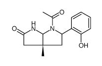 Pyrrolo[2,3-b]pyrrol-2(1H)-one, 6-acetylhexahydro-5-(2-hydroxyphenyl)-3a-methyl-, (3aR) Structure