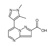 Pyrazolo[1,5-a]pyrimidine-2-carboxylic acid, 7-(1,5-dimethyl-1H-pyrazol-4-yl) Structure