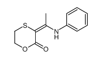 3-(1-anilinoethylidene)-1,4-oxathian-2-one Structure