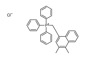 (3,4-dimethylnaphthalen-1-yl)methyl-triphenylphosphanium,chloride结构式