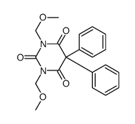 1,3-bis(methoxymethyl)-5,5-diphenyl-1,3-diazinane-2,4,6-trione结构式