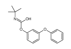 (3-phenoxyphenyl) N-tert-butylcarbamate结构式