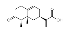 3-oxo-eremophila-9,11(13)dien-12-carboxylic acid Structure