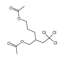 6-acetoxy-3-acetoxymethyl-1,1,1-trichloro-hexane结构式