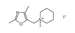 1-[(2,4-dimethyloxazol-5-yl)methyl]-1-methylpiperidinium iodide结构式