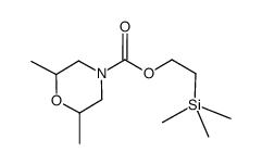 2-(trimethylsilyl)ethyl 2,6-dimethylmorpholine-4-carboxylate结构式