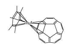 [(η6-C6Me6)Ru(η6-corannulene)](1+)结构式
