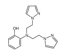 o-(bis(2-(1-pyrazolyl)ethyl)amino)phenol Structure