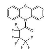 2,2,3,3,4,4,4-heptafluoro-1-phenothiazin-10-ylbutan-1-one结构式