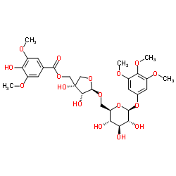 5''-O-Syringoylkelampayoside A Structure