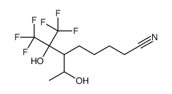 8,8,8-trifluoro-7-hydroxy-6-(1-hydroxyethyl)-7-(trifluoromethyl)octanenitrile Structure