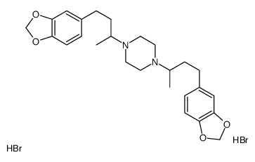 1,4-bis[4-(1,3-benzodioxol-5-yl)butan-2-yl]piperazine,dihydrobromide Structure