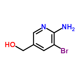 (6-氨基-5-溴吡啶-3-基)甲醇结构式