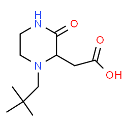 2-(1-neopentyl-3-oxo-2-piperazinyl)acetic acid结构式