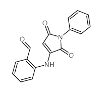 Benzaldehyde,2-[(2,5-dihydro-2,5-dioxo-1-phenyl-1H-pyrrol-3-yl)amino]-结构式