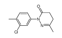 2-(3-chloro-4-methylphenyl)-6-methyl-4,5-dihydropyridazin-3(2H)-one结构式