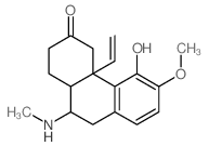 3(2H)-Phenanthrenone,4a-ethenyl-1,4,4a,9,10,10a-hexahydro-5-hydroxy-6-methoxy-10-(methylamino)-结构式