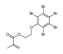 2-(2,3,4,5,6-pentabromophenoxy)ethyl 2-methylprop-2-enoate结构式