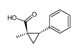 1-METHYL-2-PHENYLCYCLOPROPANECARBOXYLIC ACID structure